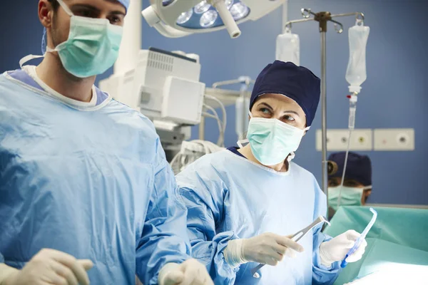 Surgeons Working Together While Operation — Stock Photo, Image