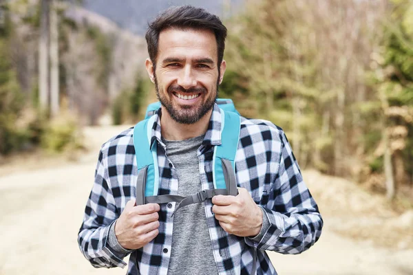 Hiking His Biggest Hobby — Stok fotoğraf