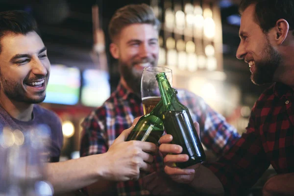Hora Cerveja Com Amigos Pub — Fotografia de Stock