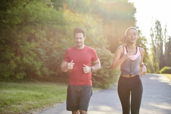 Avoir Partenaire Pour Courir Est Facile — Photo