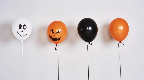 Des Ballons Effrayants Pour Fête Halloween — Photo