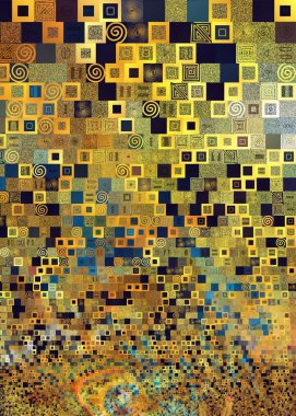 G. Klimt desen teması - çini sanat