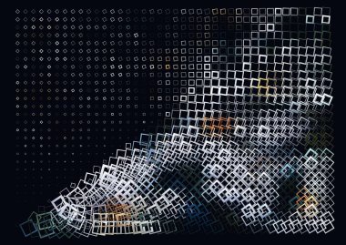 Soyut Geometrik Arkaplan. Optik İllüzyonlu Desen. 