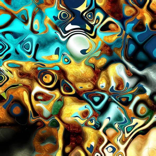Abstrakt Geometrisk Bakgrund Mönster Med Optisk Illusion Kakelkonst Aqua Menthe — Stockfoto