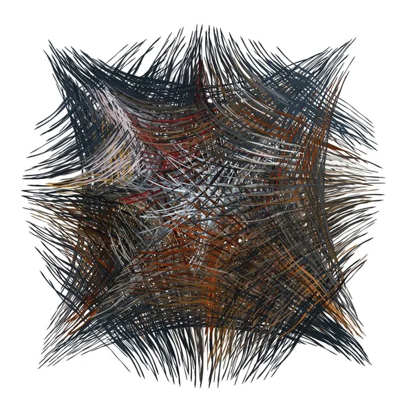 Contexto Geométrico Abstrato Fibra Digital Fina Padrão Com Ilusão Óptica — Fotografia de Stock