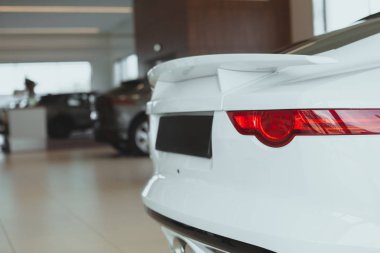 Modern car for sale at the dealership