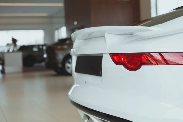 Modern car for sale at the dealership — Stock Photo, Image