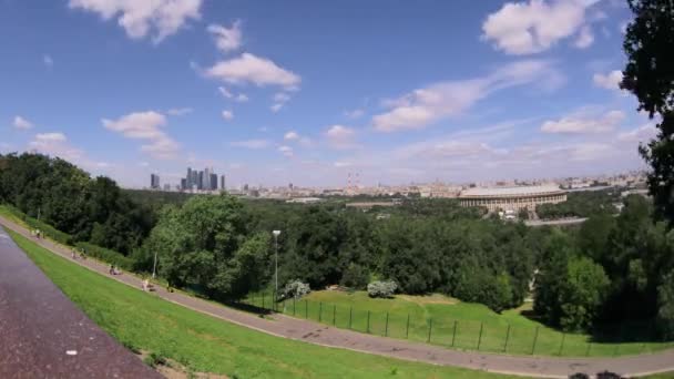 Moskva Observationsdäck Stadium Luzhniki — Stockvideo