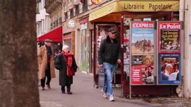 Ruas Tiro Paris França Paisagens Outono Cidade Vídeo De Bancos De Imagens
