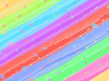 Fırça parmak izleri oluşan renk arka plan vektör çizim