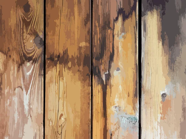 Vektör illüstrasyon doku çatlaklar ve noktalar ile eski ahşap tahta