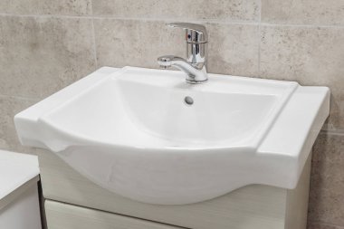 Bir banyo bir lavaboda fotoğraf