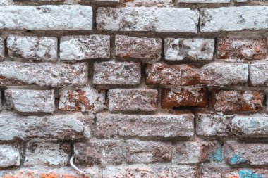 Eski tuğla duvarın dokusu