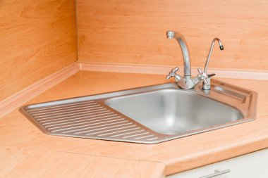 Mutfaktaki lavabo fotoğrafı