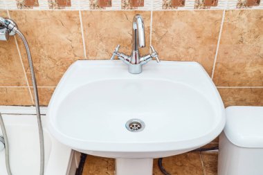 Bir banyo bir lavaboda fotoğraf