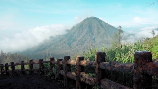 Video High Volcano Clouds Java Island Indonesia — Stock Video