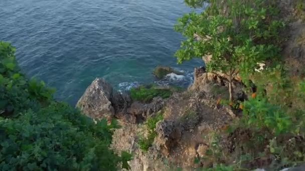 Βίντεο Από Τοπίο Της Θάλασσας Καταγάλανα Καθαρά Νερά Και Μεγάλα — Αρχείο Βίντεο