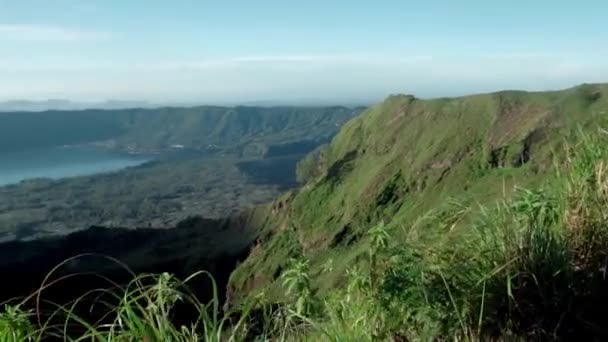 Video Green Valley Formed Volcano Many Years Ago — Stock Video