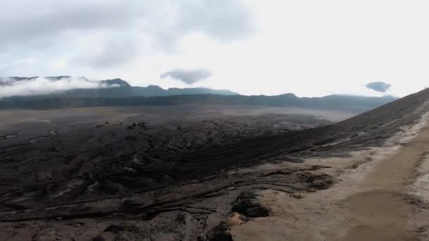 Video Timelapse Del Cratere Vulcanico Attivo Fumante Bromo Sull Isola — Video Stock