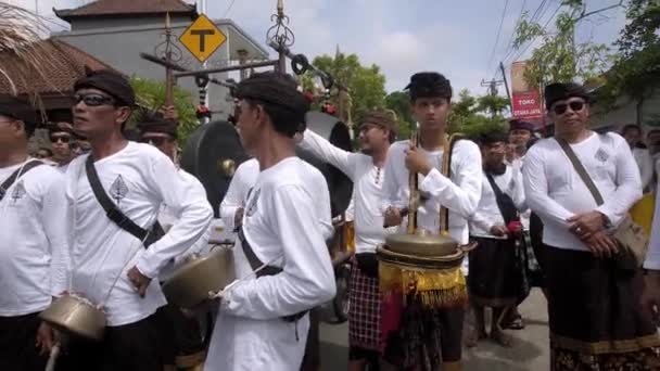 Desa Munggu Kabupaten Badung Bali Indonesia Febbraio 2020 Cerimonia Mekotek — Video Stock