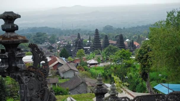Pampatan Rendang Karangasem Regancy 인도네시아 2020 인도네시아 꼭대기에서 건물과 계곡까지의 — 비디오