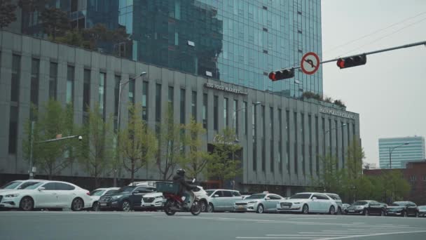 Seoul Güney Kore Mayıs 2019 Kore Nin Merkezinde Yol Boyunca — Stok video