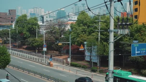 Seoul Zuid Korea Mei 2019 Een Straat Het Centrum Van — Stockvideo