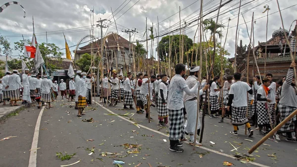 Desa Munggu Mengwi Kabupaten Badung Bali Indonesien September 2020 Ceremoni — Stockfoto