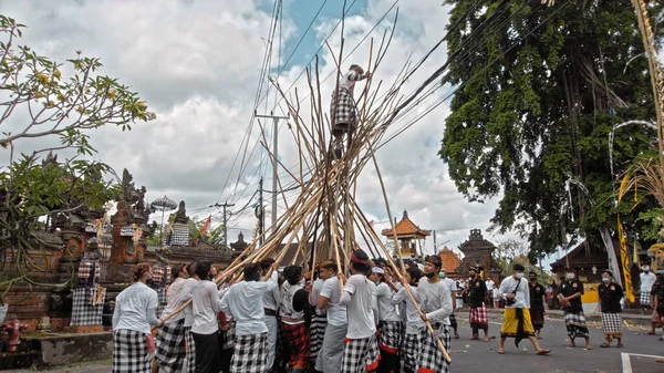 Desa Munggu Mengwi Kabupaten Badung Bali Indonesia September 2020 Ceremony — 图库照片