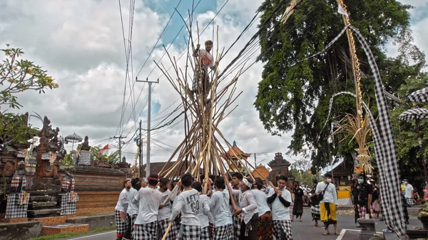 Desa Munggu Mengwi Kabupaten Badung Bali Indonesia September 2020 Ceremony — Stock Photo, Image