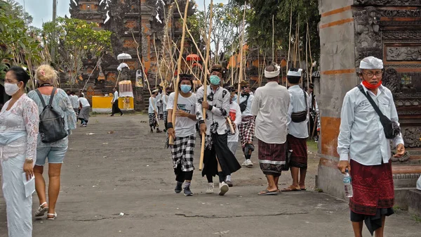 Desa Munggu Mengwi Kabupaten Badung Bali Indonesien September 2020 Ceremoni — Stockfoto