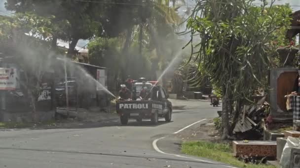 Desa Munggu Mengwi Kabupaten Badung Bali Indonesia Septiembre 2020 Automóvil — Vídeo de stock