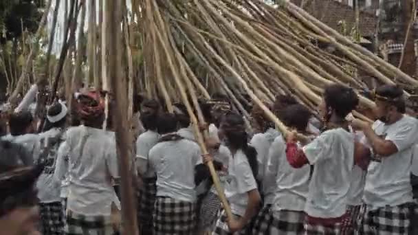 Desa Munggu Mengwi Kabupaten Badung Bali Indonesia September 2020 Ceremony — 图库视频影像