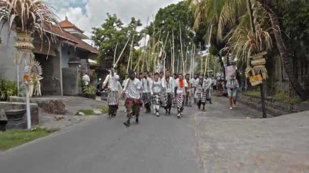 Desa Munggu Mengwi Kabupaten Badung Bali Indonezia Septembrie 2020 Ceremonie — Videoclip de stoc