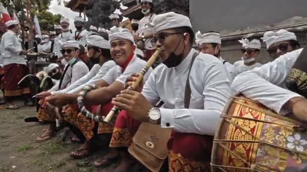 Desa Munggu Mengwi Kabupaten Badung Bali Indonésia Setembro 2020 Cerimônia — Vídeo de Stock