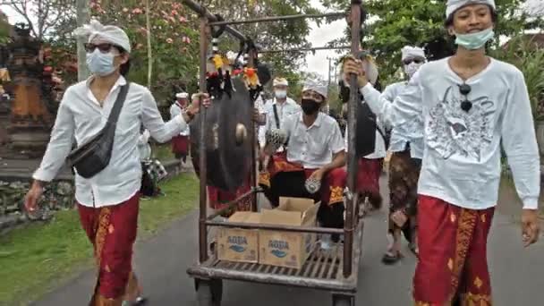 Desa Munggu Mengwi Kabupaten Badung Bali Indonésie Septembre 2020 Cérémonie — Video