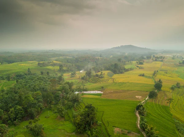 Indonésie Avec Million Beauté Naturelle Dans Chaîne Montagnes Dans Les — Photo