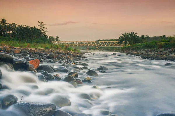 Pemandangan Sungai Pagi Hari — Stok Foto