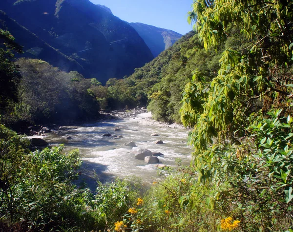 Río Urubamba Que Atraviesa Valle Sagrado Perú — Foto de Stock