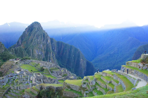 Temprano Mañana Justo Después Del Amanecer Machu Picchu — Foto de Stock