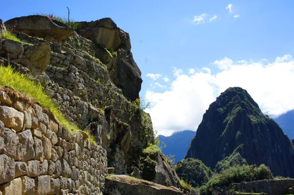 Machu Picchu Sitio Las Ruinas Ciudadela Inca Alto Los Andes — Foto de Stock
