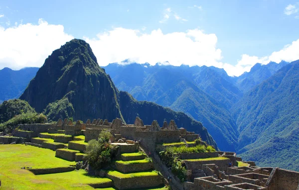 Machu Picchu Sitio Las Ruinas Ciudadela Inca Alto Los Andes — Foto de Stock