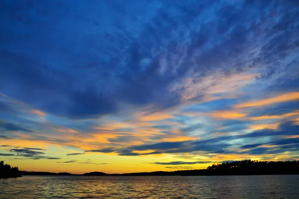 Nuits Blanches Lac Keret Carélie Nord Russie — Photo