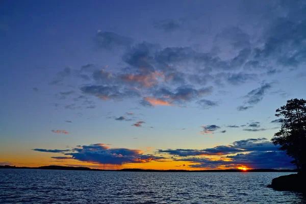 Paisagem Pitoresca Norte Lago Keret Carélia Norte Rússia — Fotografia de Stock