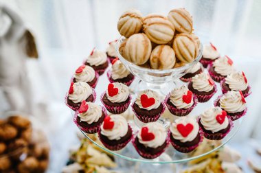 Assorti düğün tatil tatlılar tatlı tablo 