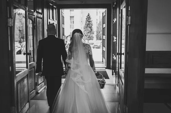 신부와 결혼식 Photoshoot에 — 스톡 사진