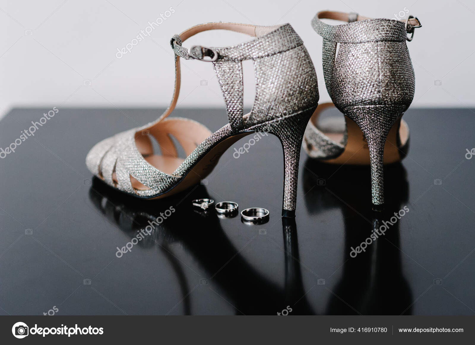 Lace Up Sparkly Tall Block Heel Sandals, Evening Shoes, Bridesmaids