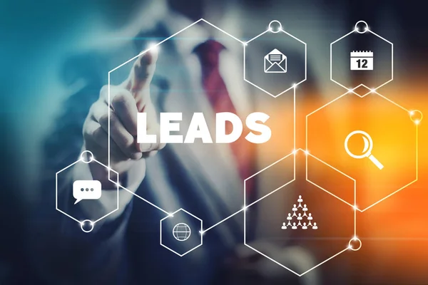 Concetto Strumenti Marketing Mordern Importanti Lead Generation Nelle Reti Digitali — Foto Stock