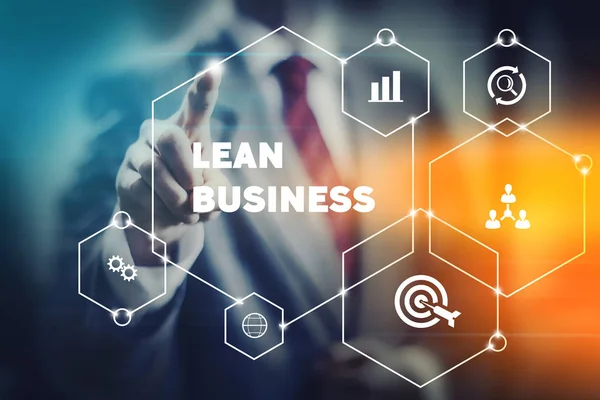 Agile Lean Business Management Concept Image Team Company Development Strategy — Stock Photo, Image