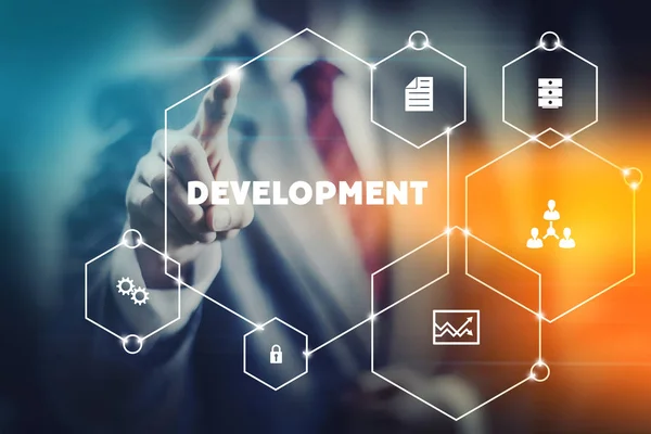 Developer Concept Image Aoubt Rapid Modern Program App Development — Stock Photo, Image